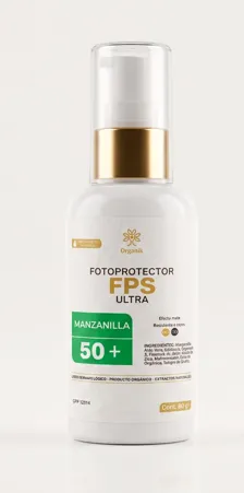 Fotoprotector FPS 50+ Ultra con manzanilla de Organik