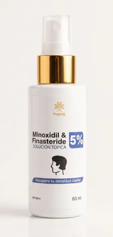 Minoxidil & Finasteride 5 % en spray de 60 ml, de Organik