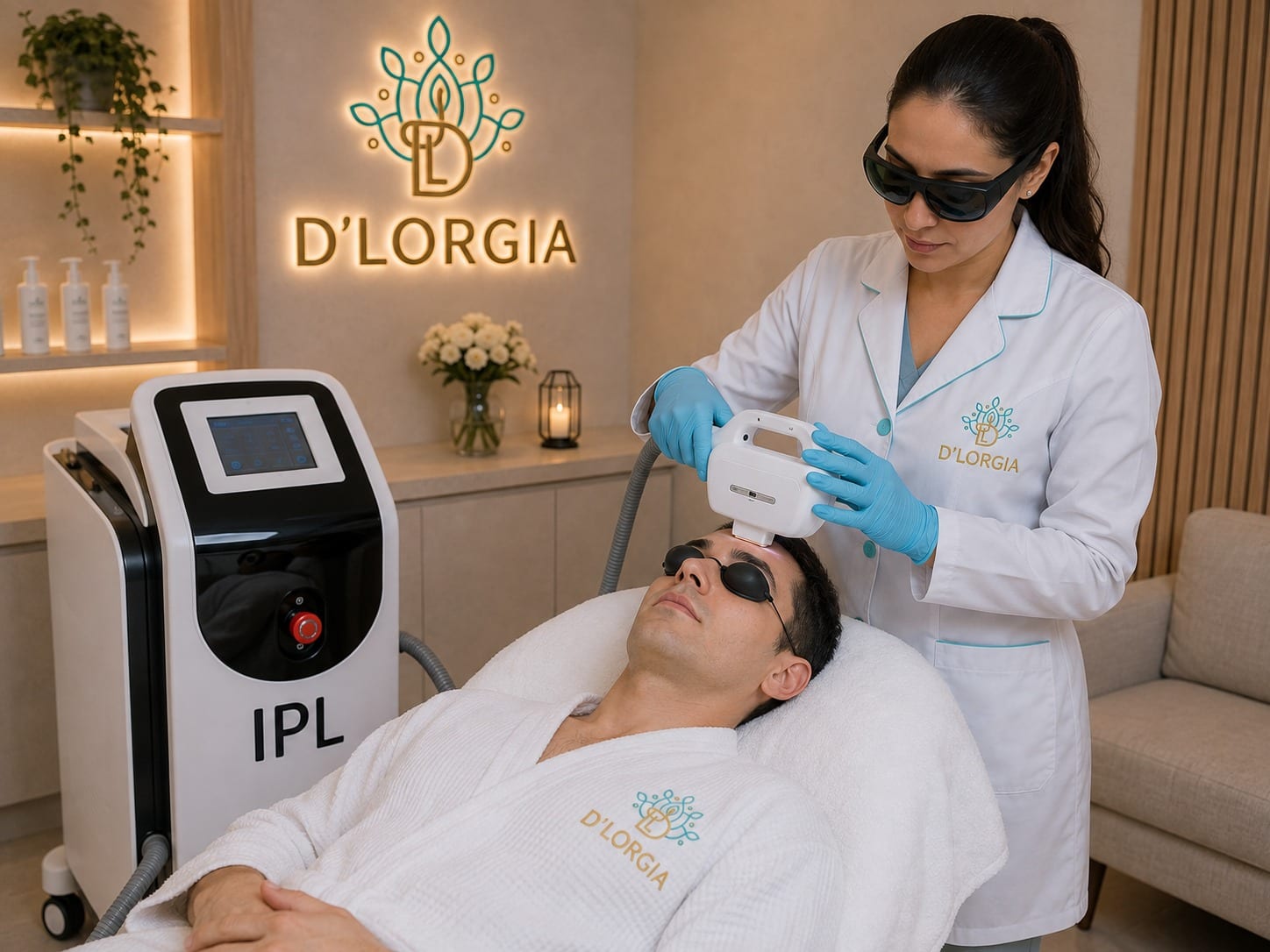 Láser IPL para rejuvenecimiento facial en DLorgia